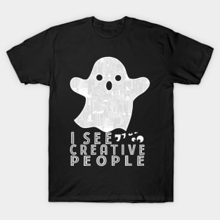 I See Creative People Ghost Art Supply T-Shirt